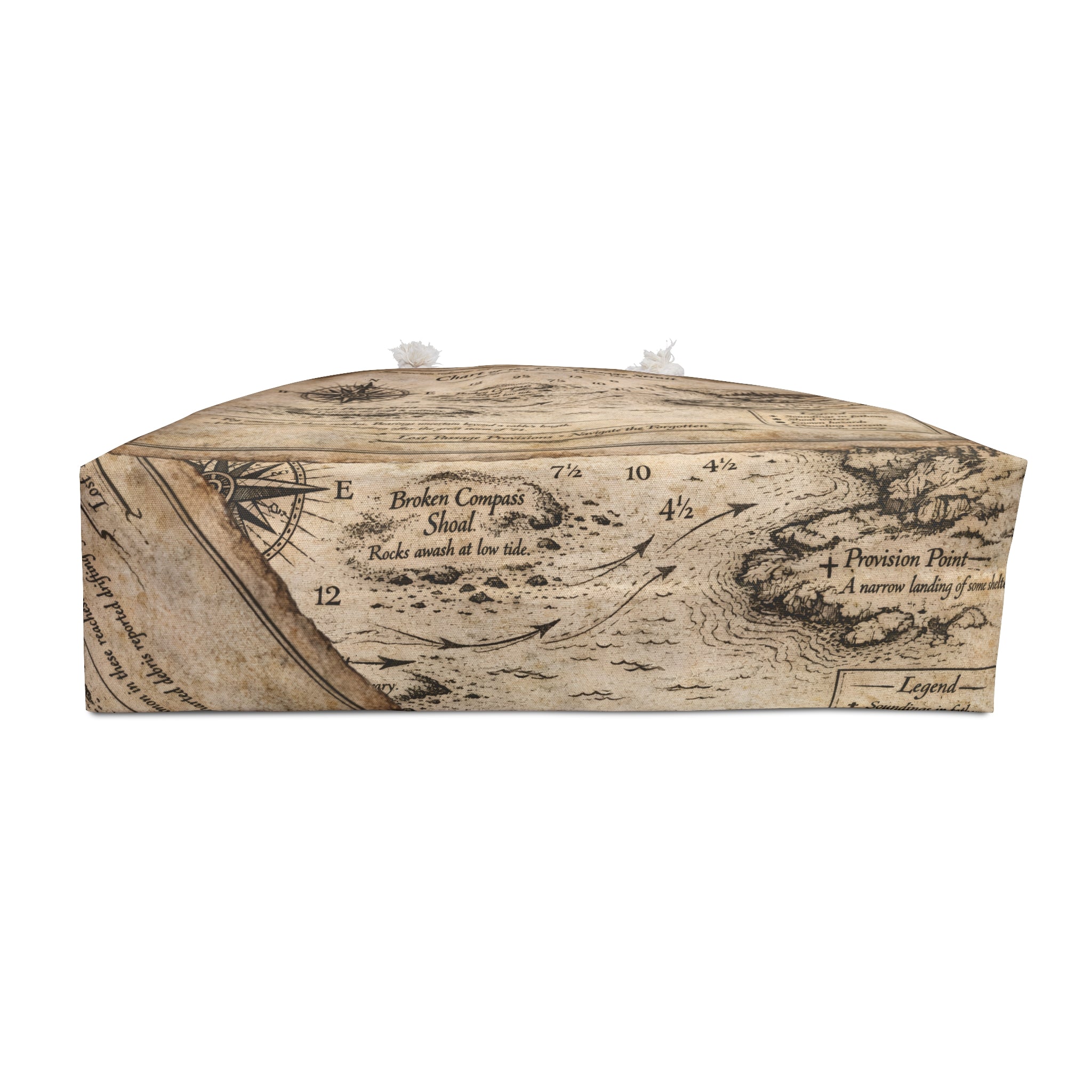 Vintage Map Weekender Bag - Nautical Travel Tote