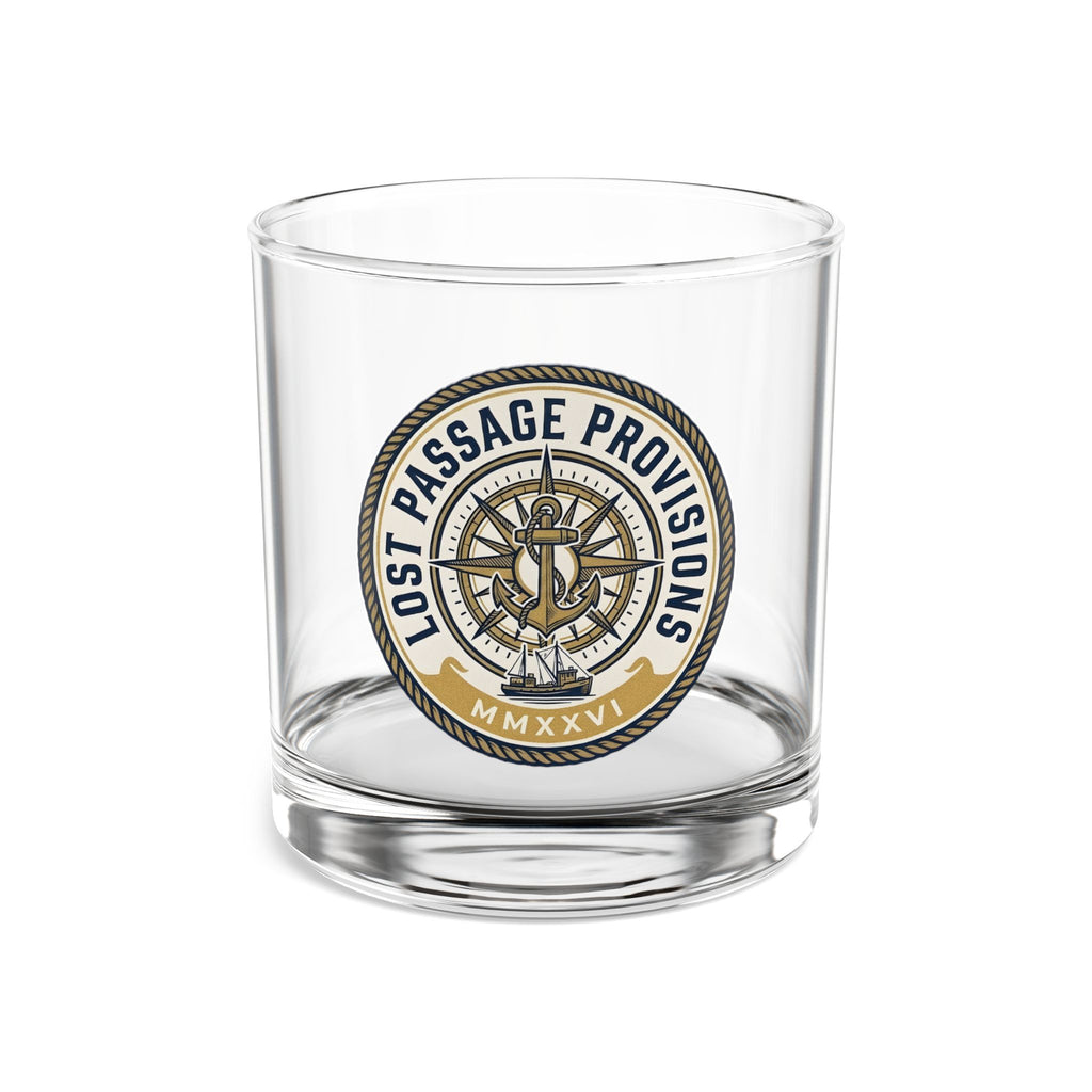 Lost Passage Provisions Rocks Glass - Nautical Seal 10oz