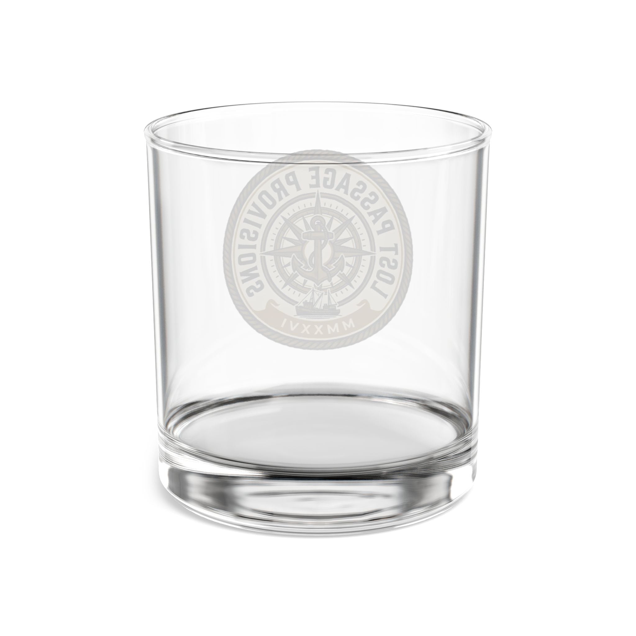 Lost Passage Provisions Rocks Glass - Nautical Seal 10oz