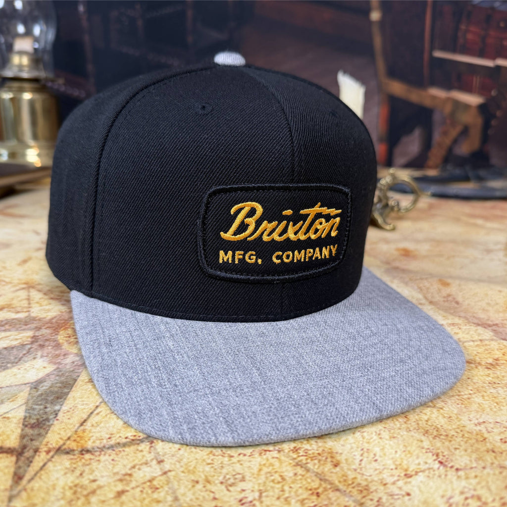 Brixton Jolt Snapback Hat | Black / Heather Grey