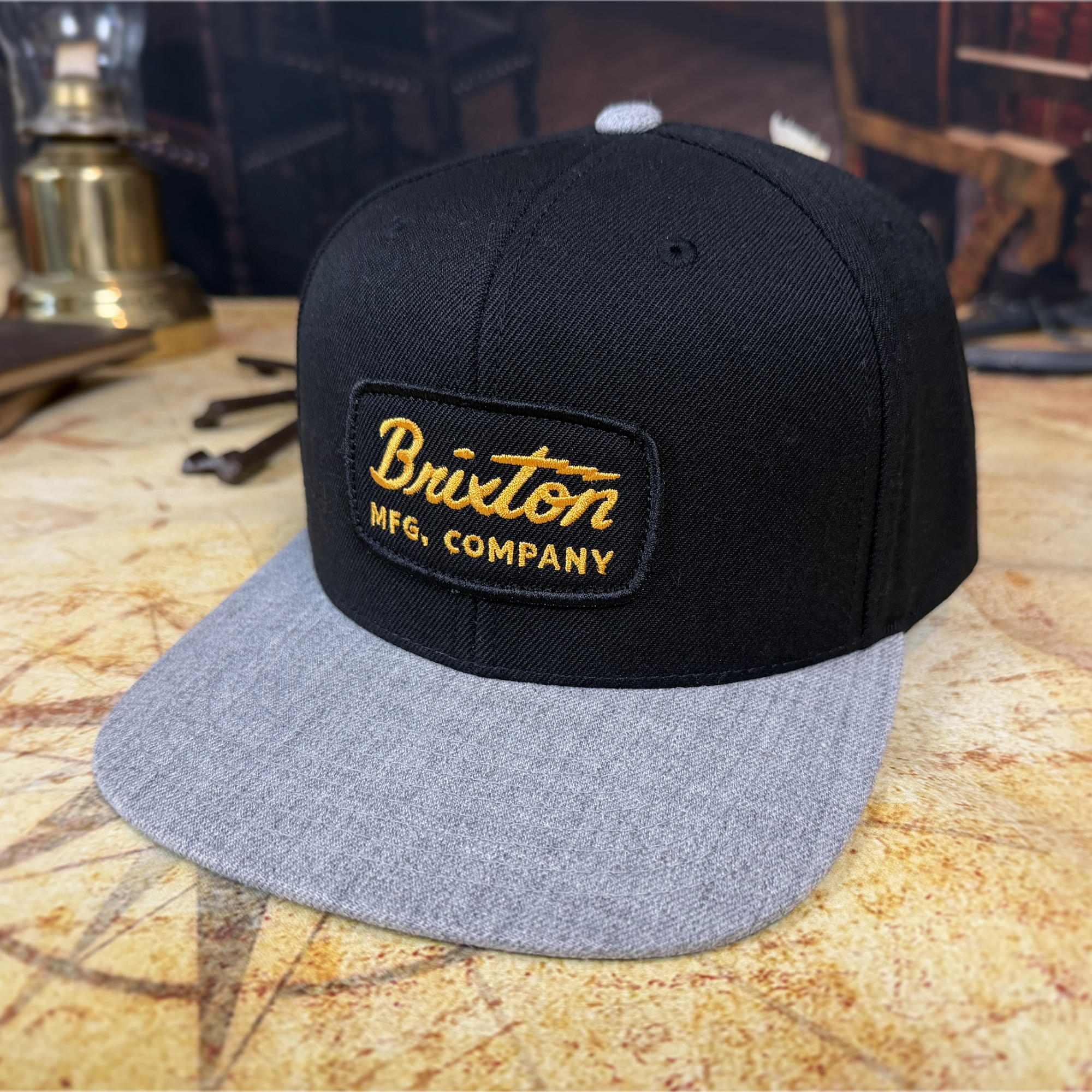 Brixton Jolt Snapback Hat | Black / Heather Grey