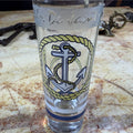 Rio de Janeiro Anchor Shot Glass | Vintage Brazil Souvenir Glassware
