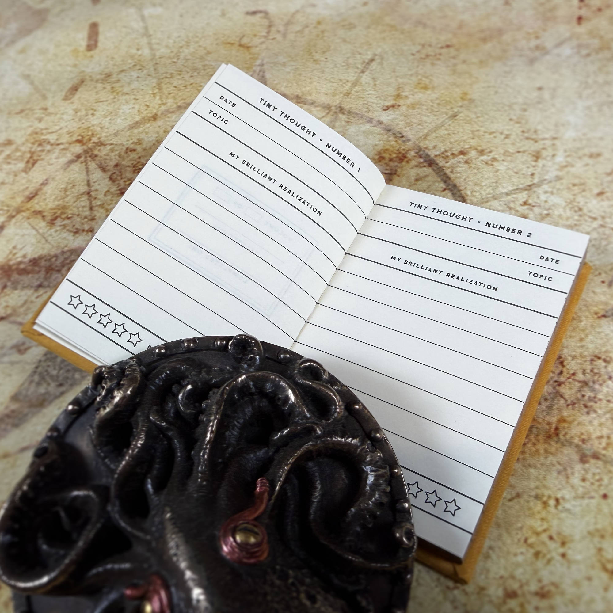 Brass Monkey "A Tiny Diary for Tiny Thoughts" | Felt-Cover Mini Journal