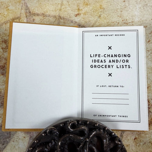 Brass Monkey "A Tiny Diary for Tiny Thoughts" | Felt-Cover Mini Journal