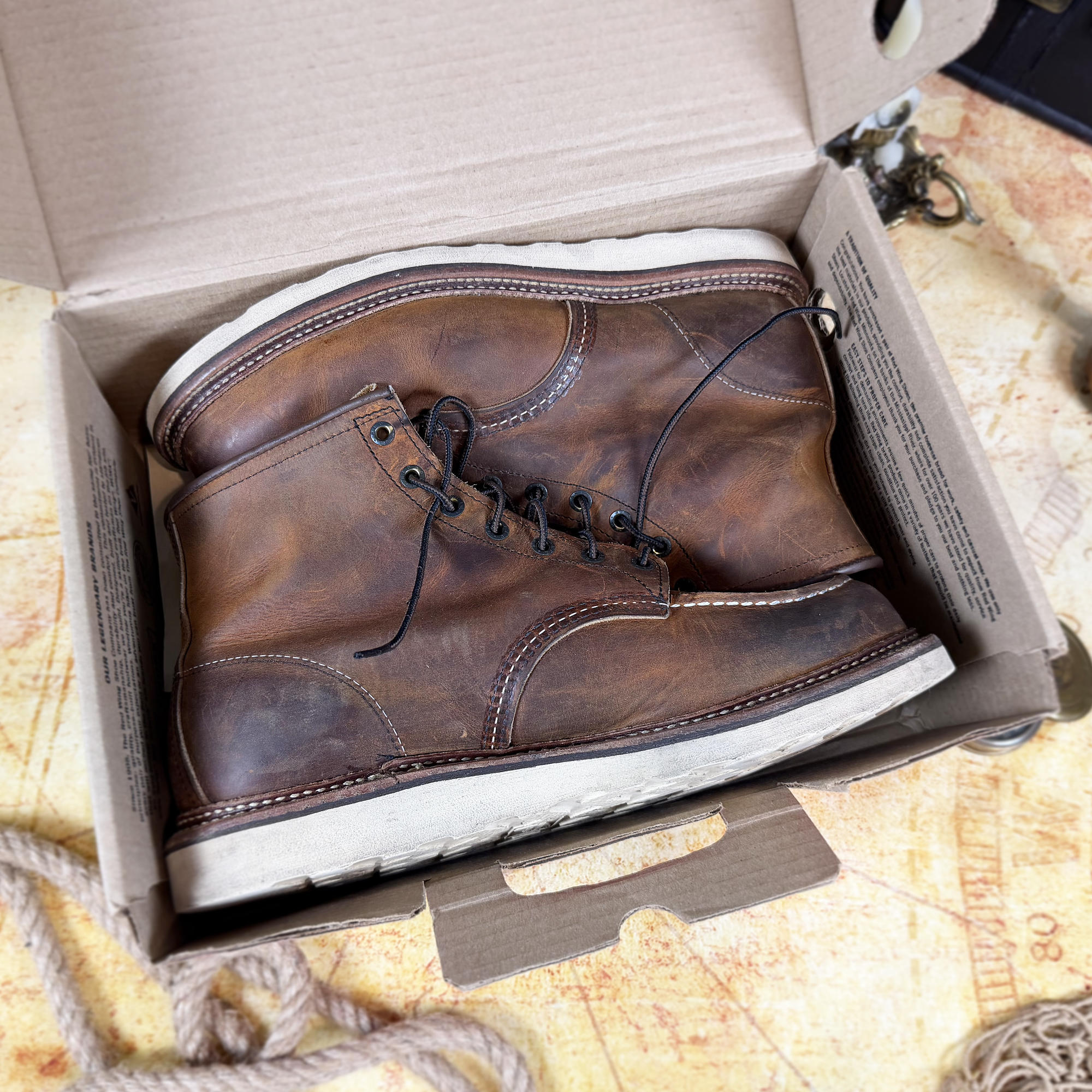 Red Wing Heritage 1907 Classic Moc Boots | Copper Rough &amp; Tough | Men's 11.5 D