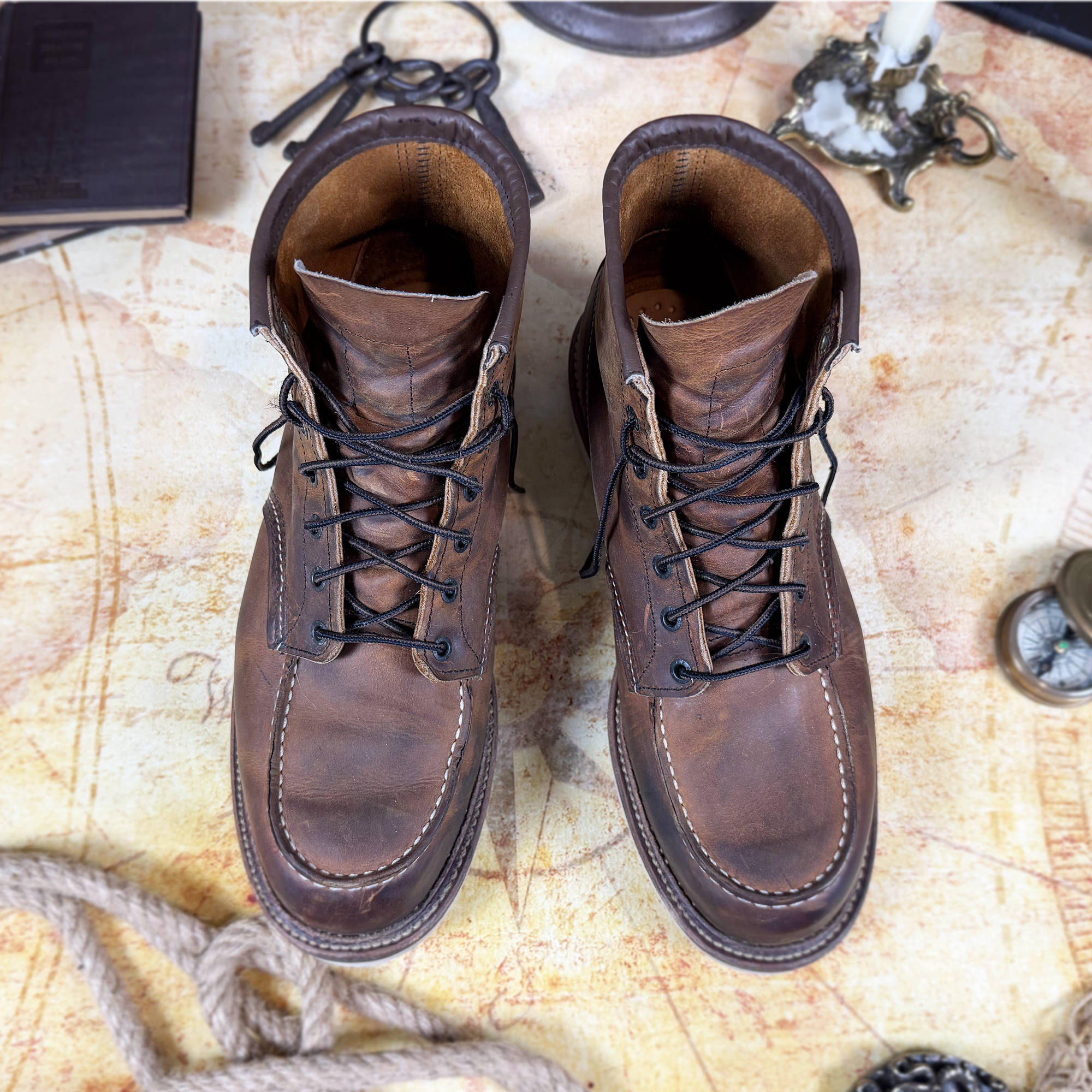 Red Wing Heritage 1907 Classic Moc Boots | Copper Rough &amp; Tough | Men's 11.5 D