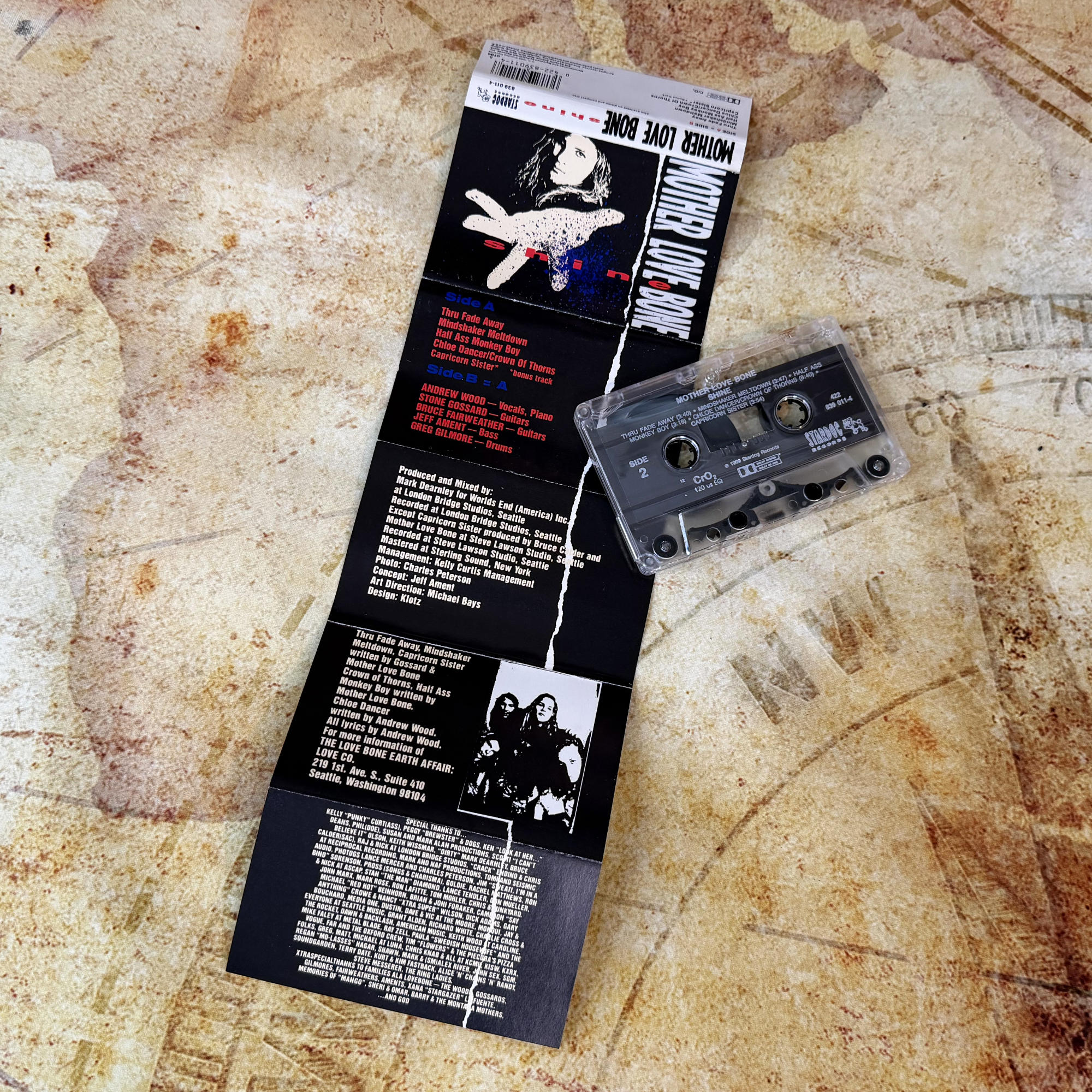 Mother Love Bone - Shine EP (Cassette, 1989)