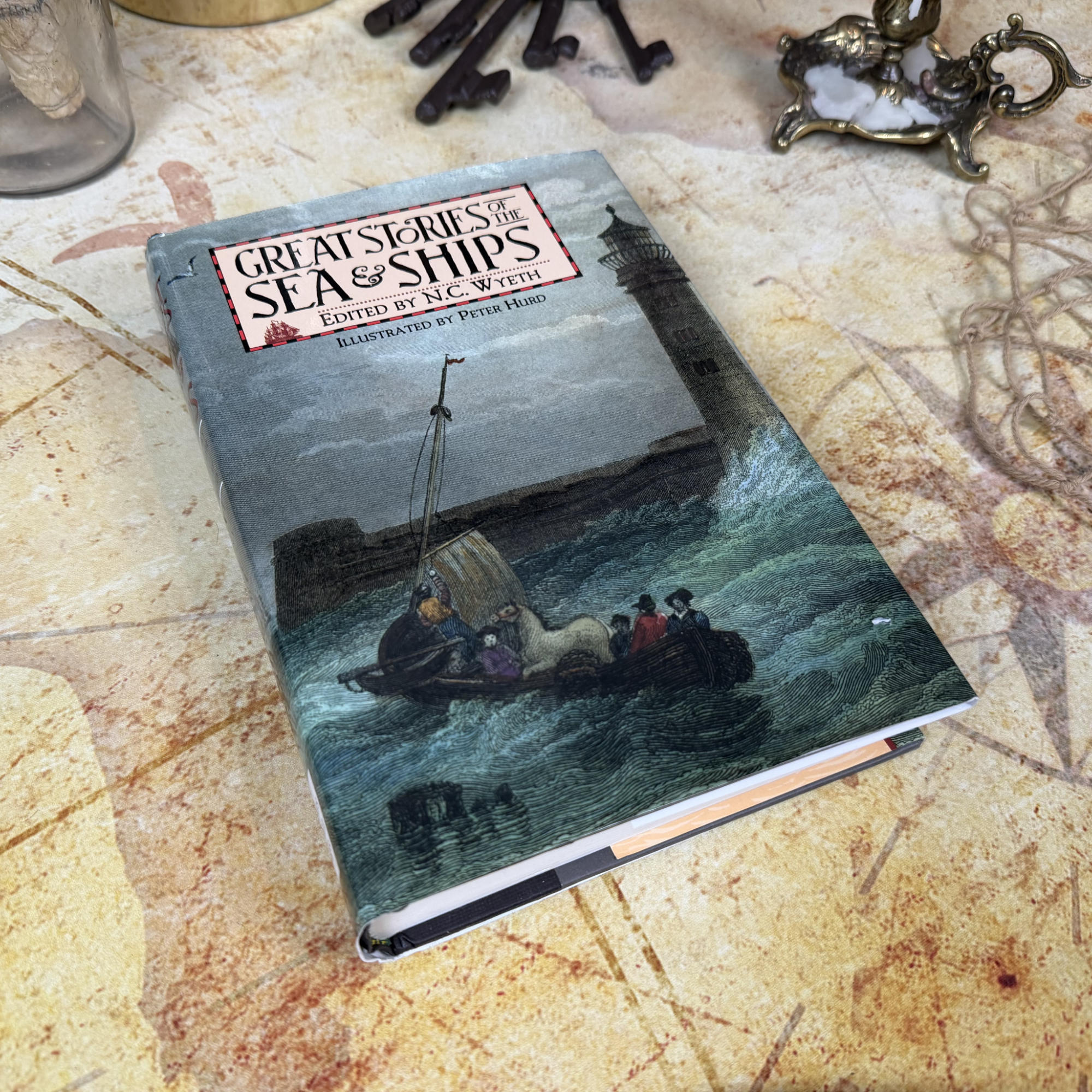 Great Stories of the Sea & Ships - Edited by N.C. Wyeth, Illustrated by Peter Hurd