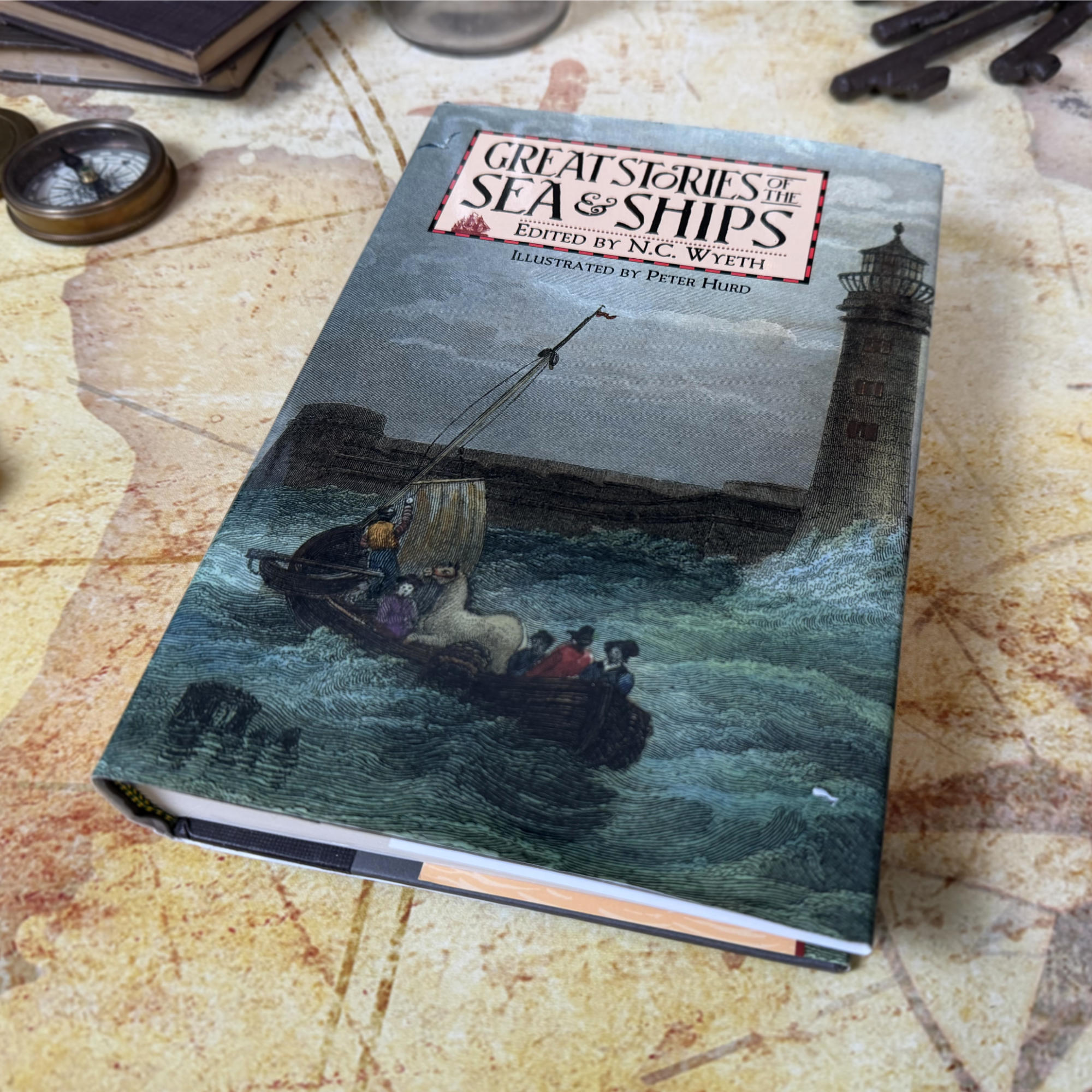 Great Stories of the Sea & Ships - Edited by N.C. Wyeth, Illustrated by Peter Hurd
