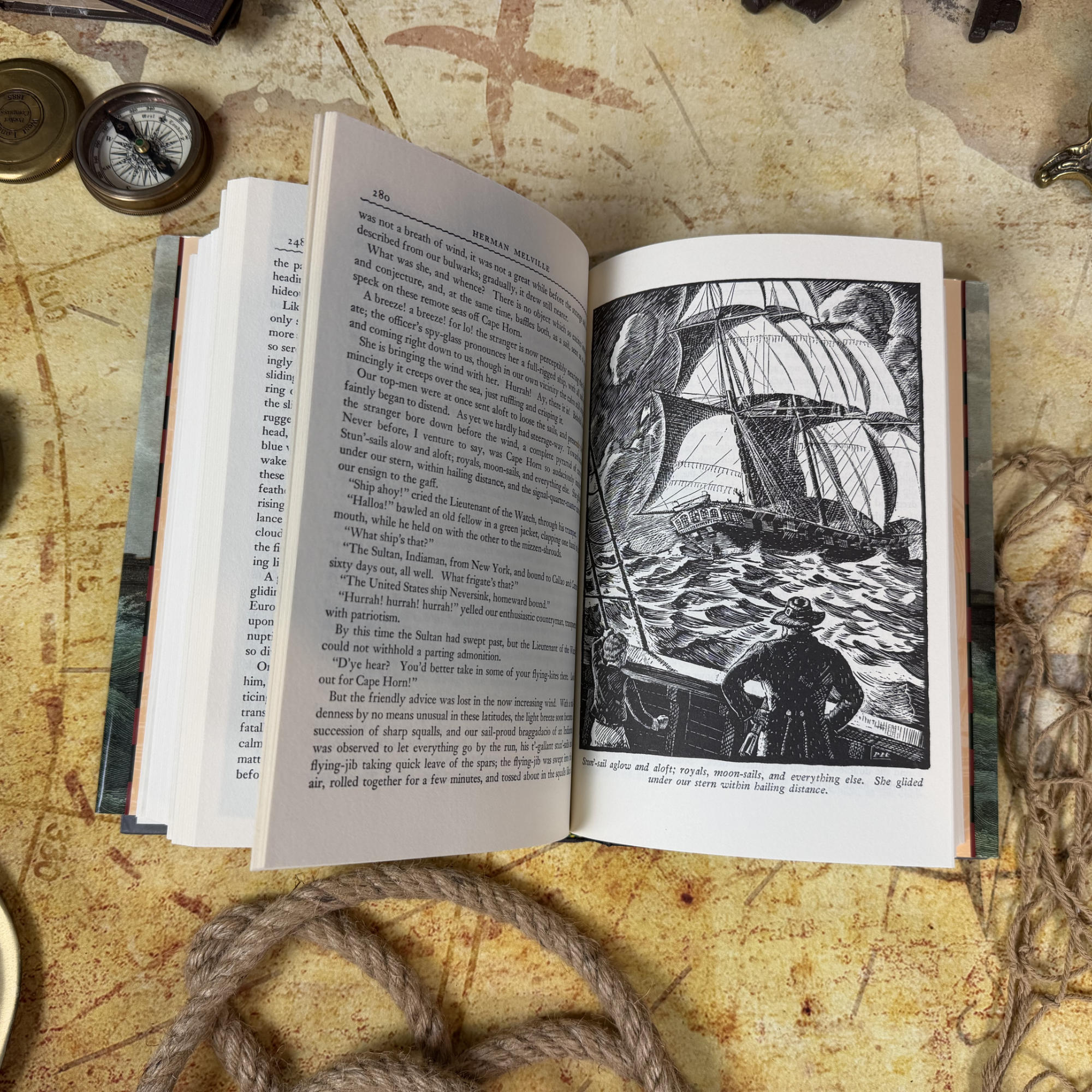 Great Stories of the Sea & Ships - Edited by N.C. Wyeth, Illustrated by Peter Hurd