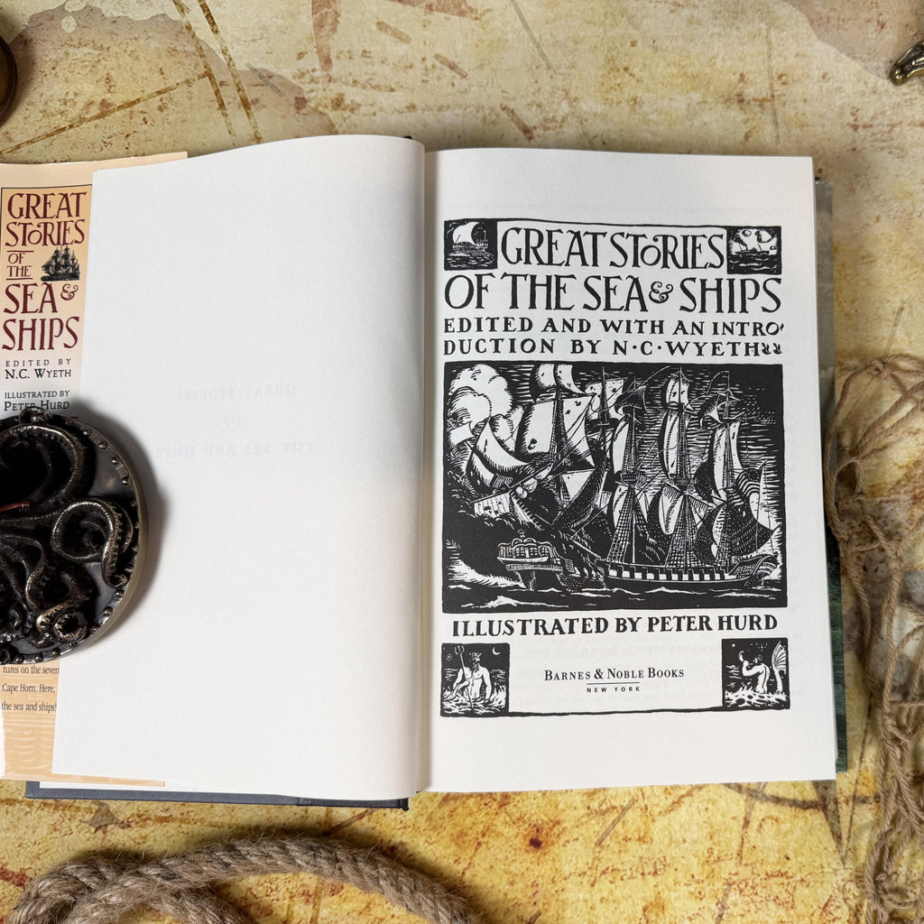 Great Stories of the Sea & Ships - Edited by N.C. Wyeth, Illustrated by Peter Hurd