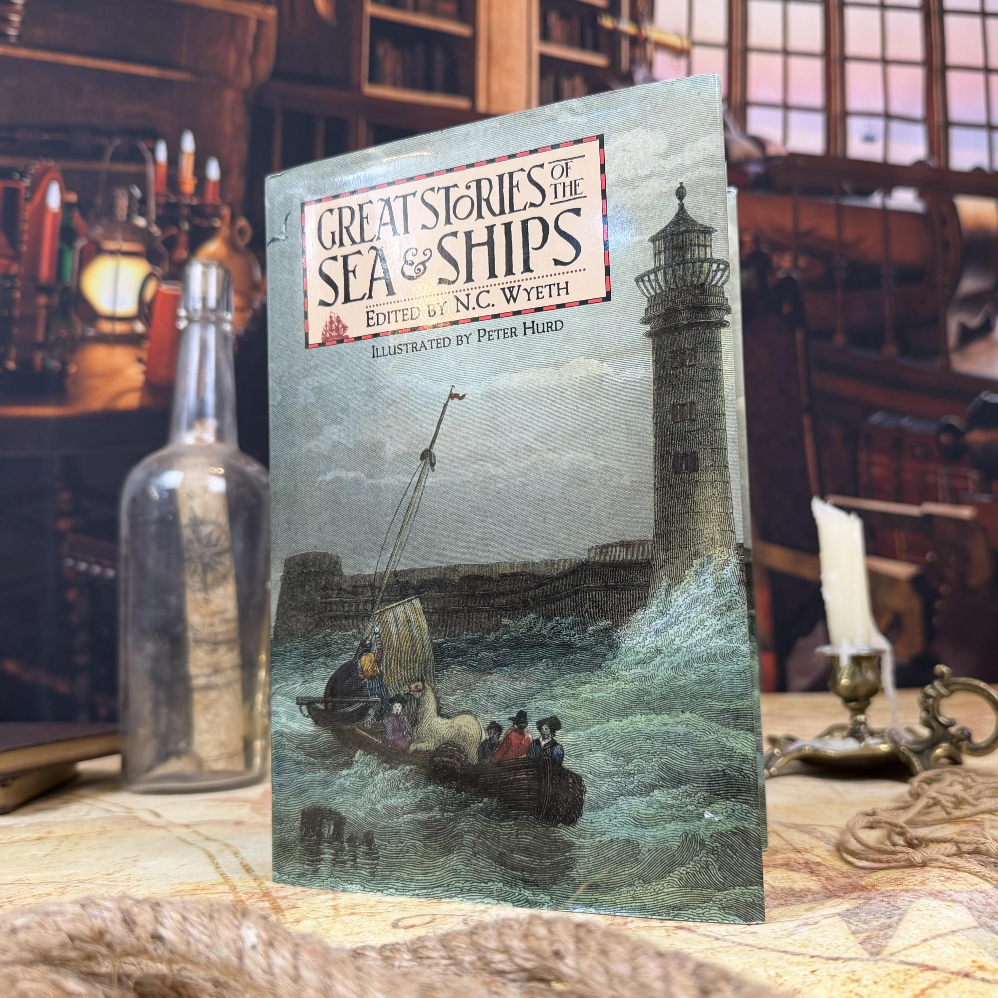 Great Stories of the Sea & Ships - Edited by N.C. Wyeth, Illustrated by Peter Hurd