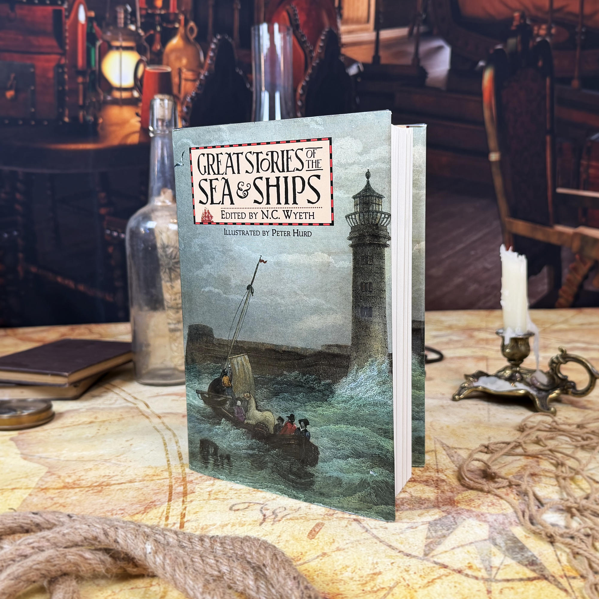 Great Stories of the Sea & Ships - Edited by N.C. Wyeth, Illustrated by Peter Hurd