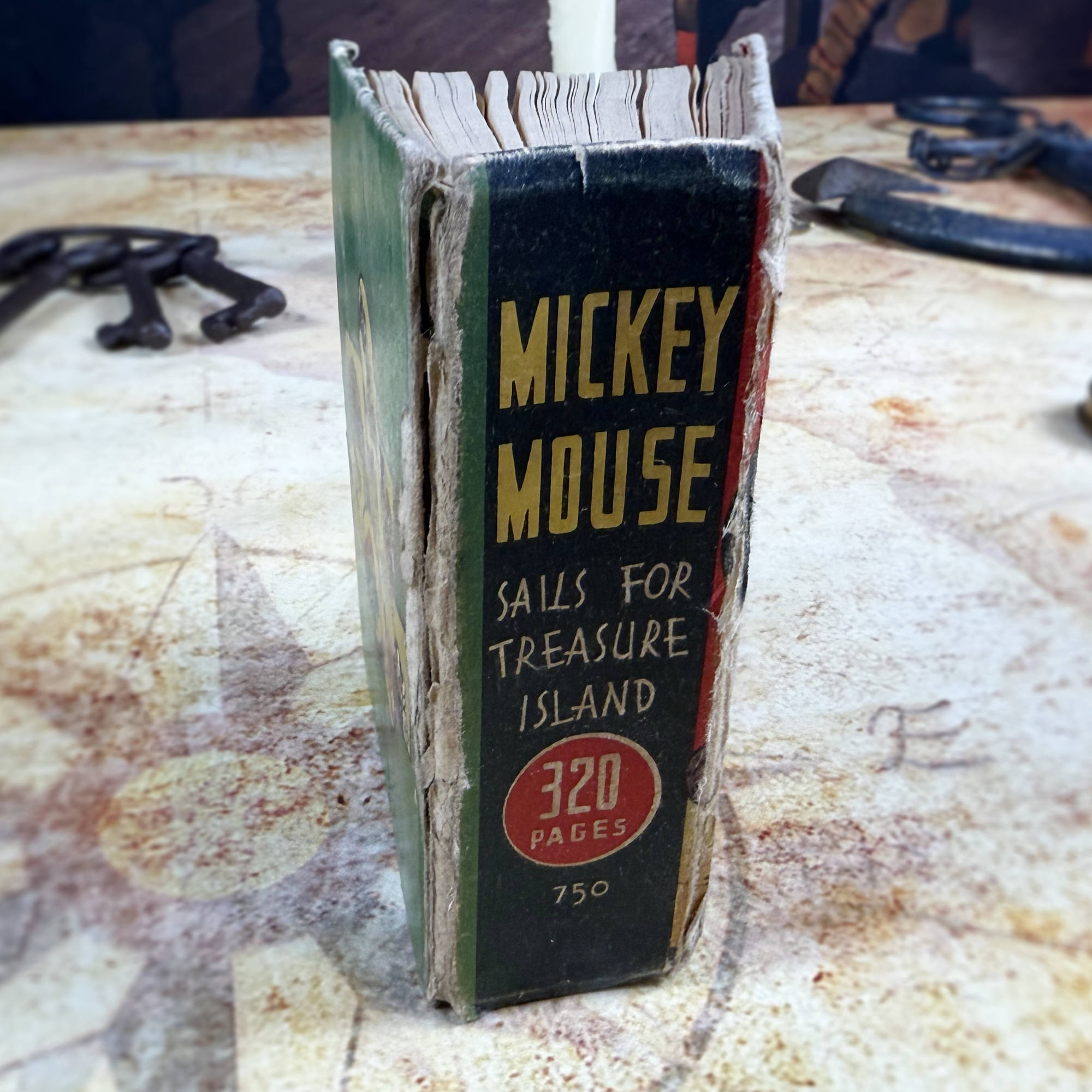 Walt Disney's Mickey Mouse Sails for Treasure Island | Big Little Book #750 | Whitman 1933 Vintage