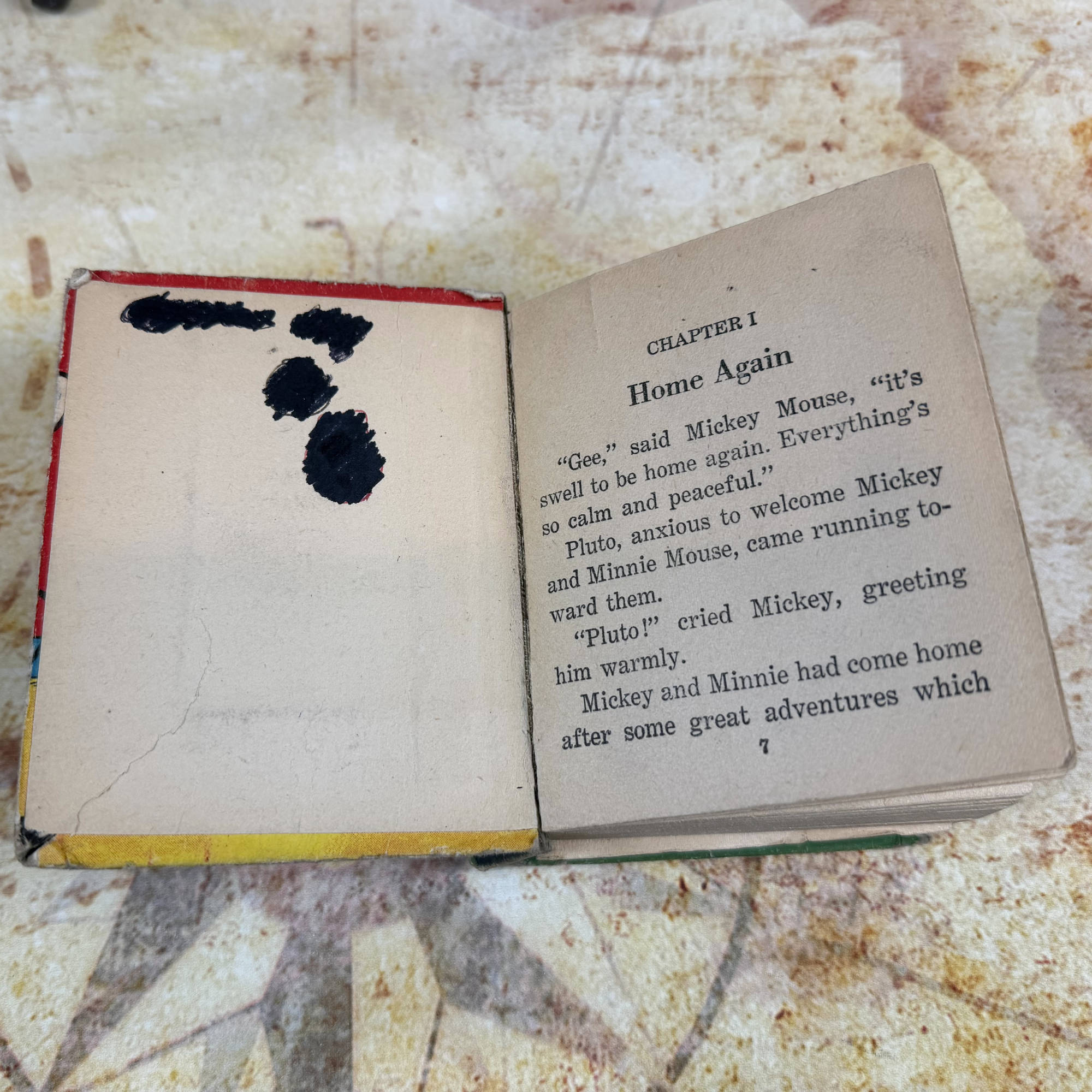 Walt Disney's Mickey Mouse Sails for Treasure Island | Big Little Book #750 | Whitman 1933 Vintage