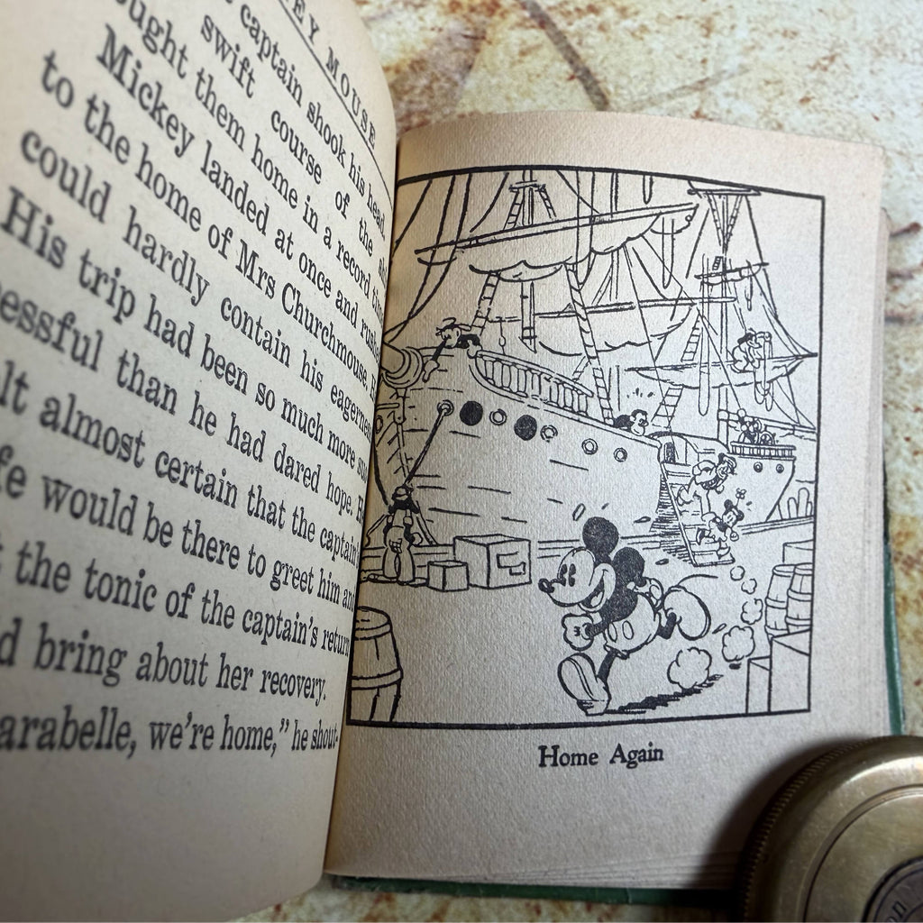 Walt Disney's Mickey Mouse Sails for Treasure Island | Big Little Book #750 | Whitman 1933 Vintage