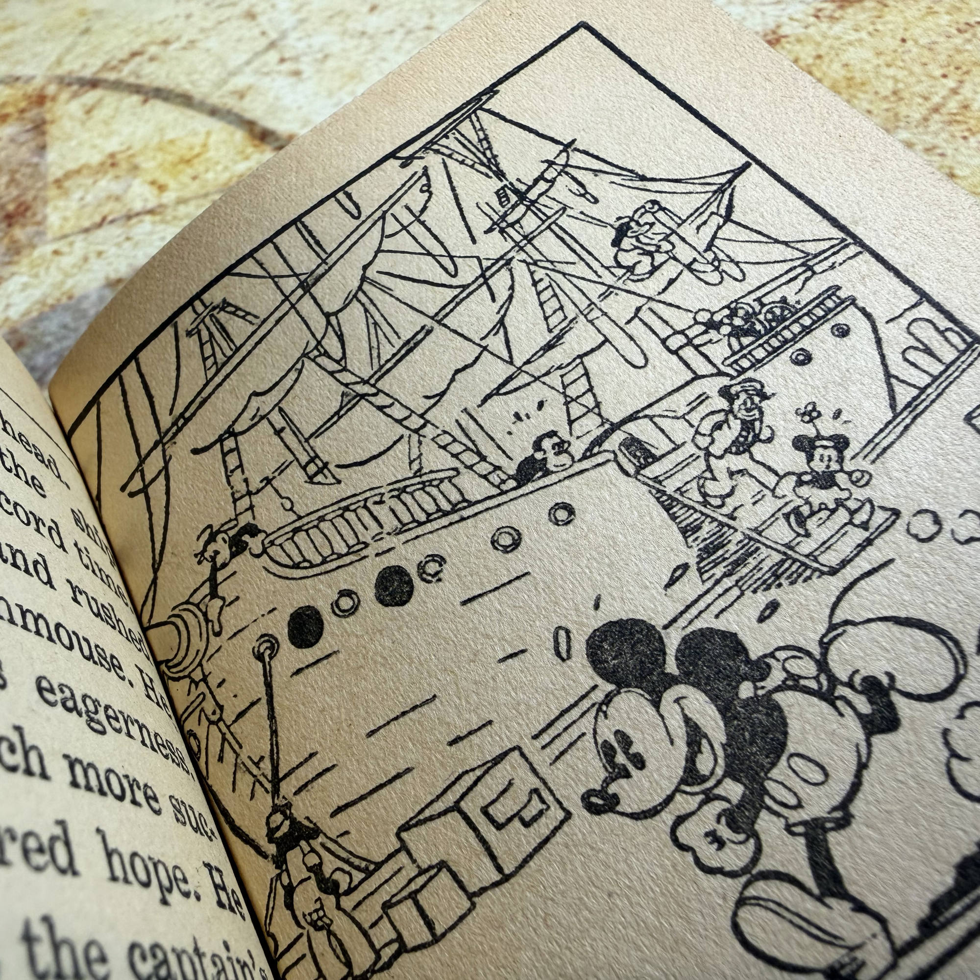 Walt Disney's Mickey Mouse Sails for Treasure Island | Big Little Book #750 | Whitman 1933 Vintage