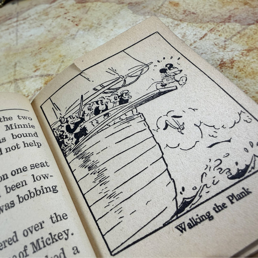 Walt Disney's Mickey Mouse Sails for Treasure Island | Big Little Book #750 | Whitman 1933 Vintage