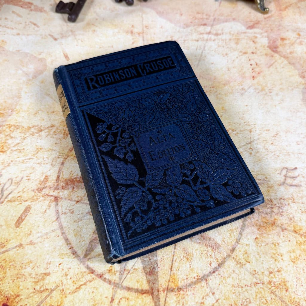 Antique Robinson Crusoe Alta Edition Hardcover Book | Porter & Coates | Victorian c. 1881-1895