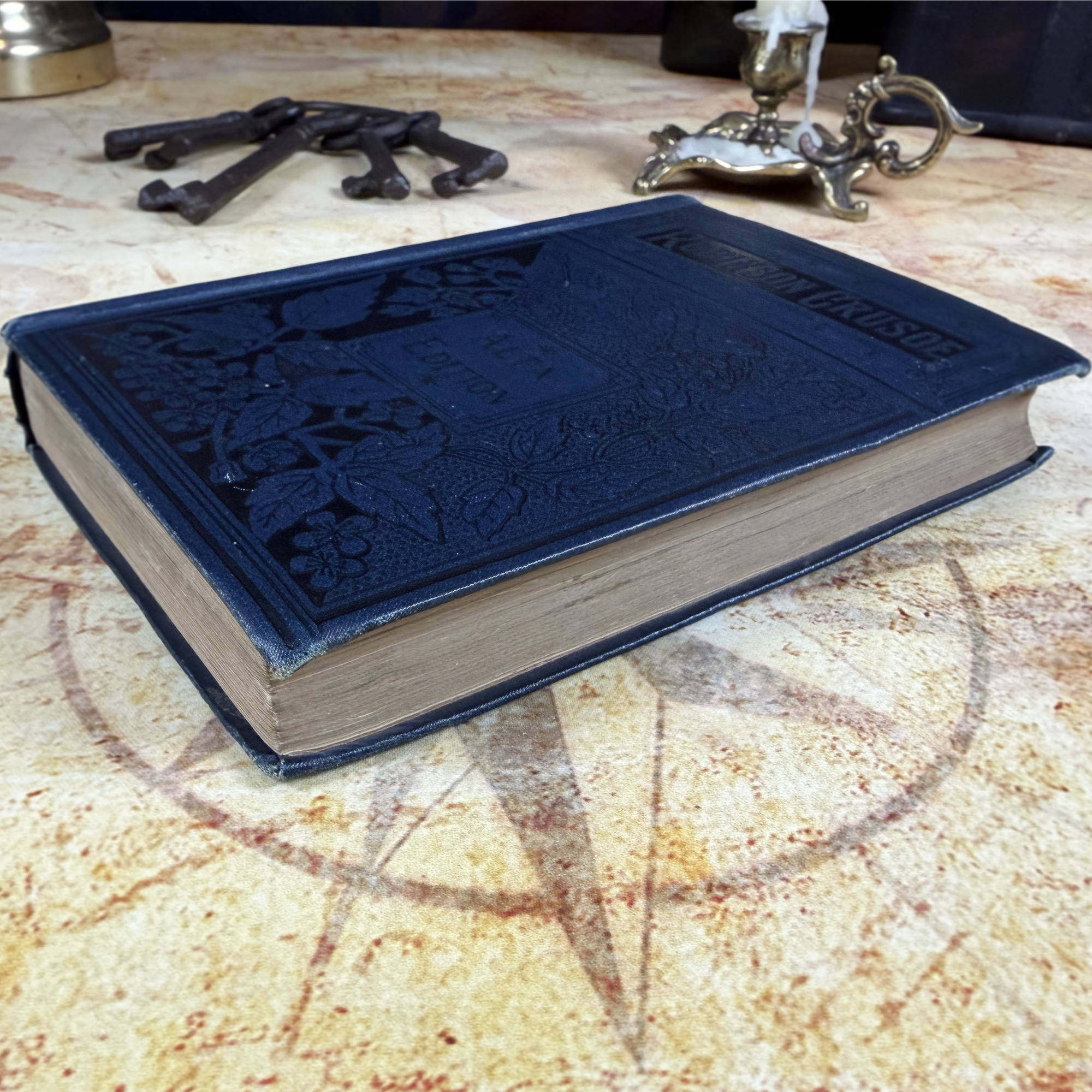 Antique Robinson Crusoe Alta Edition Hardcover Book | Porter & Coates | Victorian c. 1881-1895