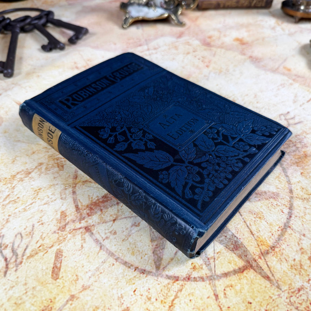 Antique Robinson Crusoe Alta Edition Hardcover Book | Porter & Coates | Victorian c. 1881-1895
