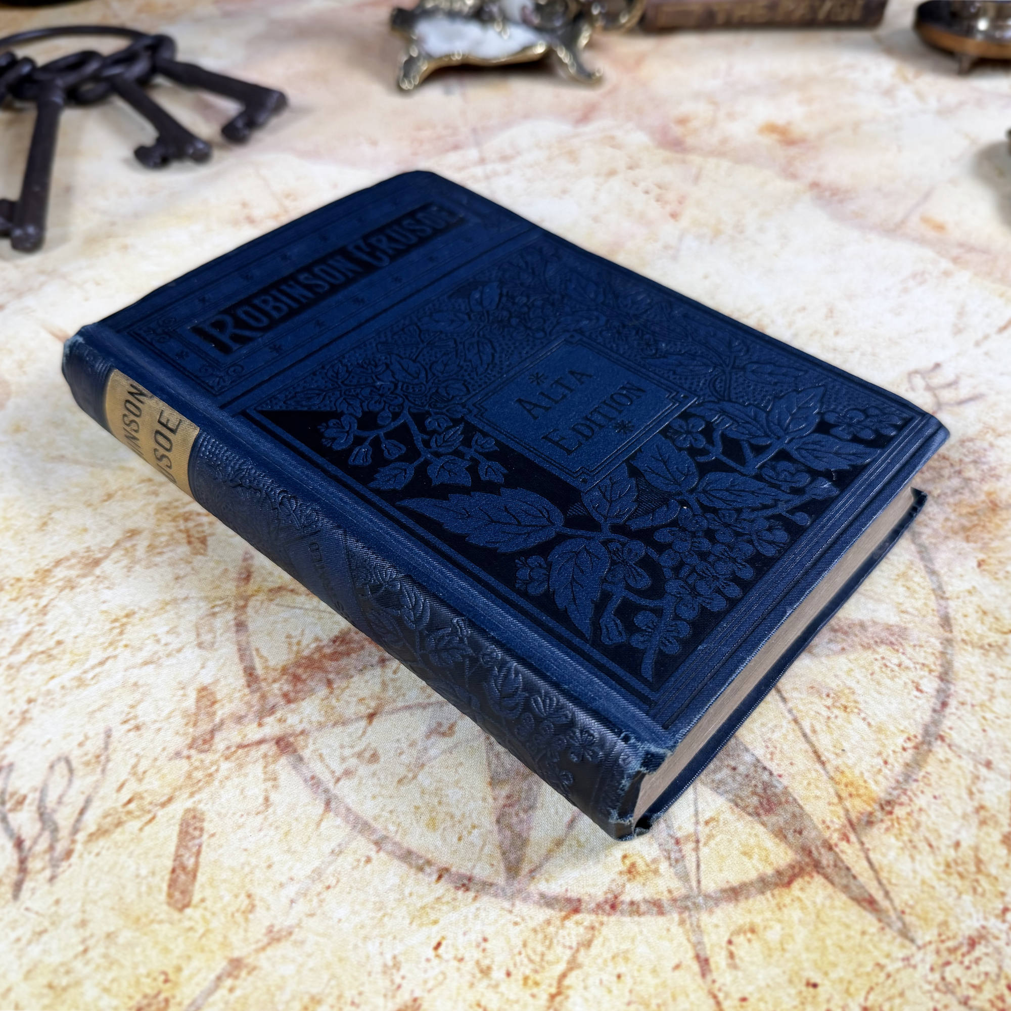 Antique Robinson Crusoe Alta Edition Hardcover Book | Porter & Coates | Victorian c. 1881-1895