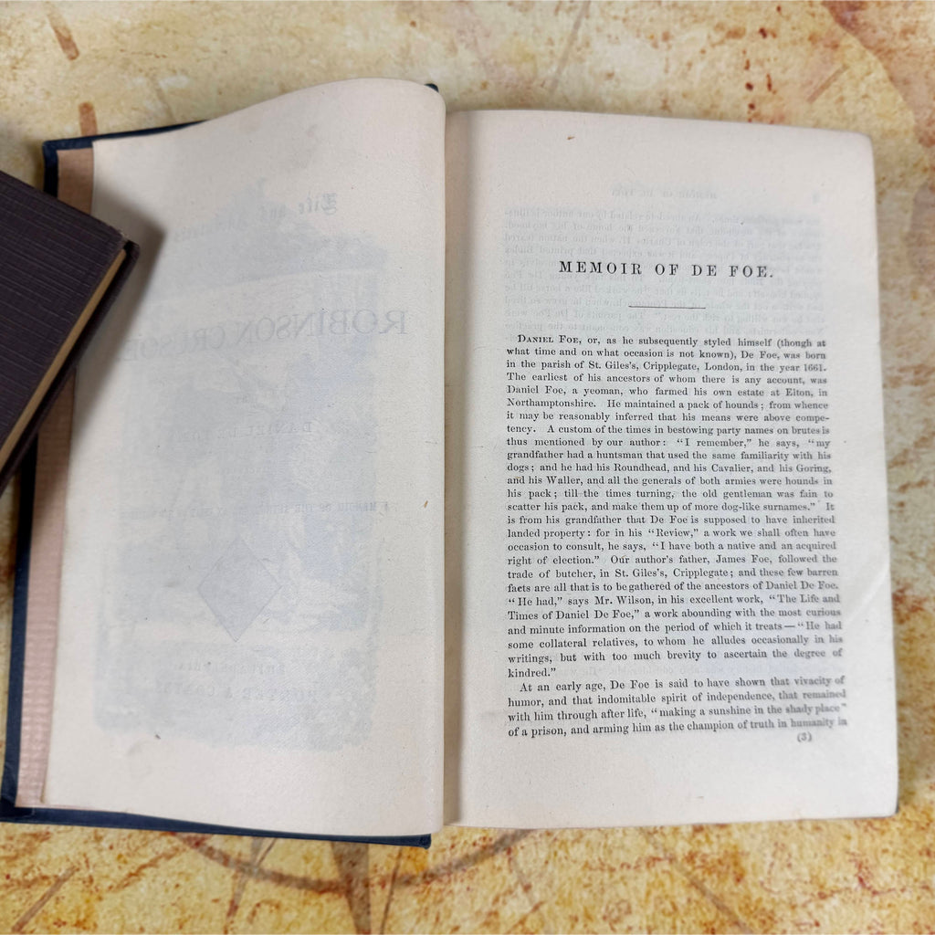 Antique Robinson Crusoe Alta Edition Hardcover Book | Porter & Coates | Victorian c. 1881-1895