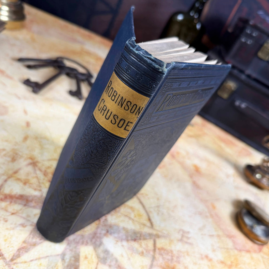 Antique Robinson Crusoe Alta Edition Hardcover Book | Porter & Coates | Victorian c. 1881-1895