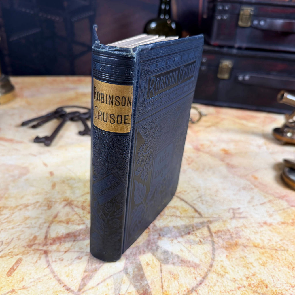 Antique Robinson Crusoe Alta Edition Hardcover Book | Porter & Coates | Victorian c. 1881-1895